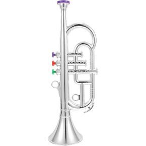 NUOBESTY 1Pc Musical Instrument Props Model Trumpet Toy Instrument Musical Instruments for Kids Early Instruments Learning Tool Wind Instrument Toy Fake Trumpet Child Plating Christmas