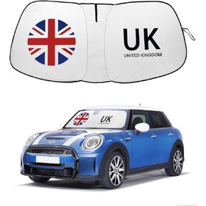 Front Windshield Sunshade fit for J2015-2024 Mini Cooper Cooper S Hardtop 4 Door Foldable Car Shade Automotive Windshield Sunshades Mini Cooper Windshield Sun Shade Keeps Your Vehicle Cool
