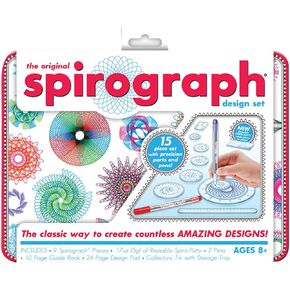 Spirograph — Neon Tin — Art Drawing Kit — The Classic Way to Make Countless Amazing Designs with Neon Colors — for Ages 8+