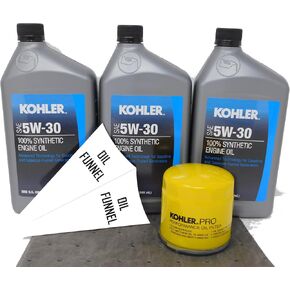 Kohler 5W-30 Full Synthetic Oil Change Kit for 17/18/20 kW Residential Generators