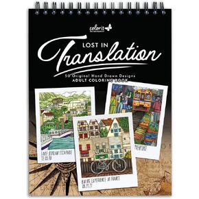 ColorIt Route 66 Adult Coloring Book, 50 Iconic Stops, Sights, and Signs Along America’s Main Street, Printed on Thick Paper with Spiral Binding, Hardback Book Cover, Perforated Edges, and Ink Blotter
