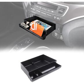 Center Console Organizer Tray for Honda Pilot 2016-2022/ Ridgeline 2017-2024/ Passport 2019-2024, ABS Material Console Drawer Storage Box Coin Container Accessories (B Style)