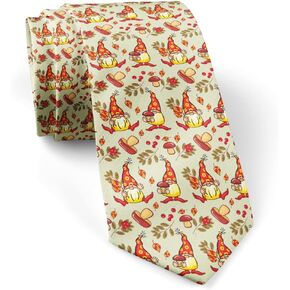 ( Funny Forest Gnomes ) Fashion Novelty Necktie, Conversation Neckwear Ties Great for Party and Events