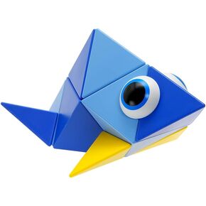 مجموعة أشكال ثلاثية الأبعاد من Trido Sky Magnetic Art مكونة من 24 قطعة، تتصل جميع الجوانب بما يتجاوز مكعبات البناء القياسية، إبداع لا نهائي، مصنوعة من مواد غير سامة ومتينة، للأعمار من 3 سنوات فما فوق