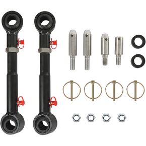 Adjustable Front Swaybar Quicker Disconnect System with 2.5" - 6" Lift for 1997-2006 Jeep Wrangler TJ 1984-2001 Cherokee XJ Quicker Disconnect Sway Bar Links