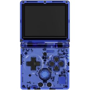 RG35XXSP Retro Handheld Game Console, 3.5" IPS Fold Screen Linux OS 3300mAh Battery Video Game Player with 64+128G TF Card 10155 Games, Support 5G WiFi Bluetooth & HDMI TV Output