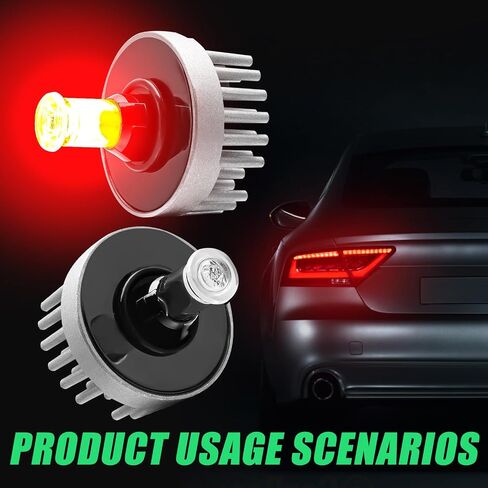مصباح LED 13582912 للفرامل والذيل لعام 2013-2016 GMC Acadia SLE لمبة المصابيح الخلفية، 2017 GMC Acadia Limited لمبات الفرامل الخلفية، #OE يستبدل 19433735 لمبات المصابيح الخلفية للفرامل الخلفية (قطعة واحدة) in Kuwait