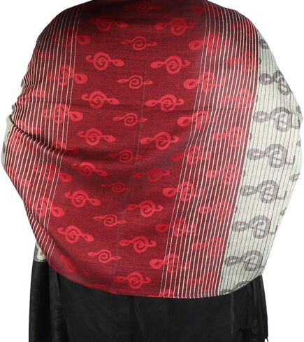 TZ Promise Women Pashmina Shawl Reversible Fashion Music Notes Wrap Scarf w/Fringes in Saudi Arabia