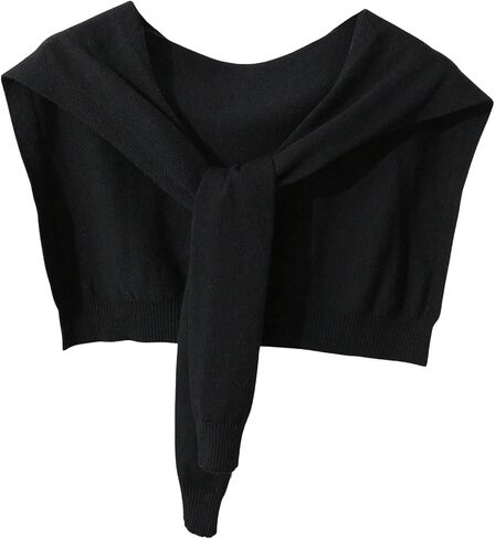 Verdusa Women's Casual Shawl Wraps Striped Knitted Knotted Shawls Scarf Cape in Saudi Arabia