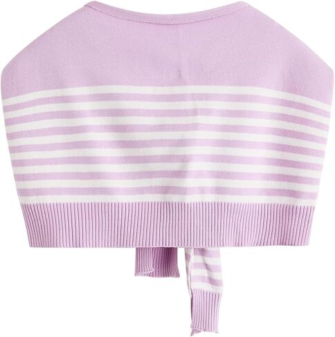Verdusa Women's Casual Shawl Wraps Striped Knitted Knotted Shawls Scarf Cape in Saudi Arabia