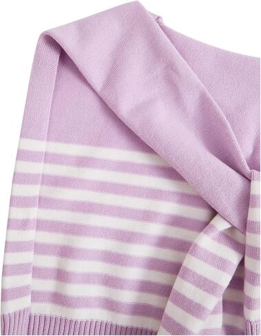 Verdusa Women's Casual Shawl Wraps Striped Knitted Knotted Shawls Scarf Cape in Saudi Arabia