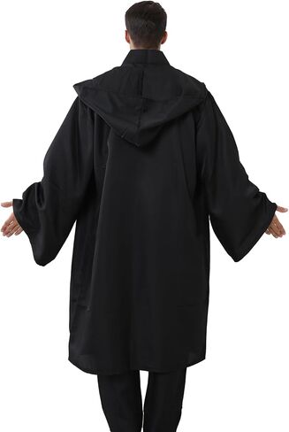 زي تونيك رجالي تنكري للبالغين، ملابس الهالوين، رداء بقلنسوة، سروال بدلة مع جيوب in Saudi Arabia