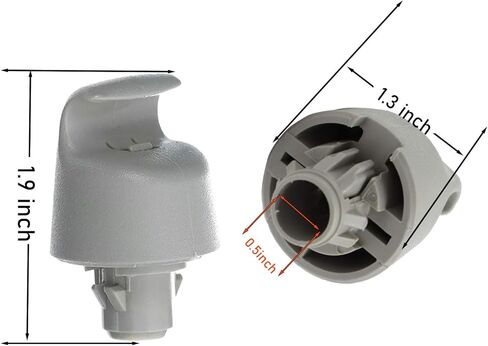 96409-3JA0A Sun Visor Retainer Clip Holder Latch Lock Compatible with N-issan Trail T32 Altima Murano Pathfinder Teana Rogue Titan Armada 96409-5HA0A (Gray 2Pcs) in Kuwait
