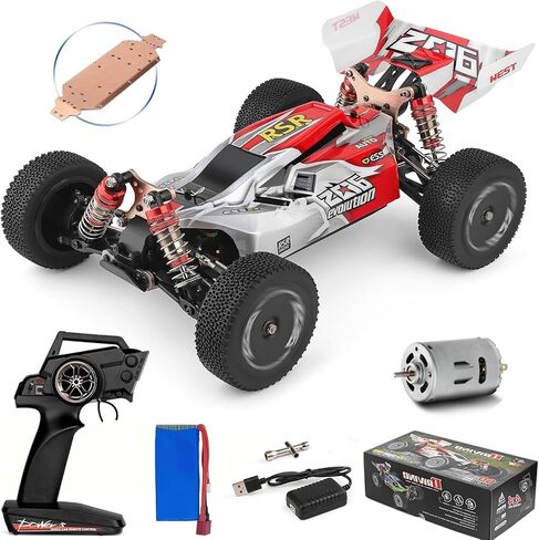 GoolRC Wltoys RC Car WLtoys 144001 4WD 2.4GHz RC Buggy Off-Road Drift Car with RTR Aluminum Alloy Chassis Fast RC Cars with 1 Batteries, Remote Control Car for Adults Kids (Green) in Saudi Arabia