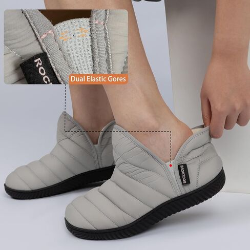 RockDove Women's Alpinz Breathable Puffer Bootie Slippers Lightweight Memory Foam Indoor Outdoor House Shoes for Camp Trips in Saudi Arabia