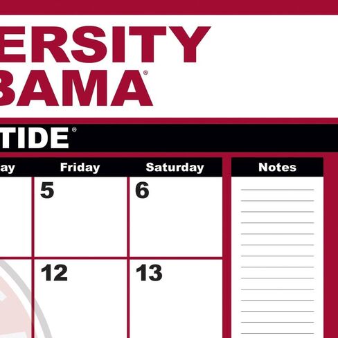 TURNER SPORTS Alabama Crimson Tide 2025 22x17 Desk Calendar (25998061473) in Saudi Arabia