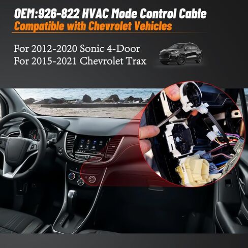 926-822 HVAC Heater Control Cable for 2012-2020 Chevrolet Sonic, 2015-2021 Chevrolet Trax HVAC Temperature Climate Control Cable 95476707 Heater Parts Replace 926822 in Saudi Arabia