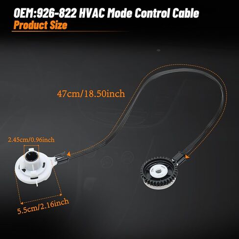 926-822 HVAC Heater Control Cable for 2012-2020 Chevrolet Sonic, 2015-2021 Chevrolet Trax HVAC Temperature Climate Control Cable 95476707 Heater Parts Replace 926822 in Saudi Arabia