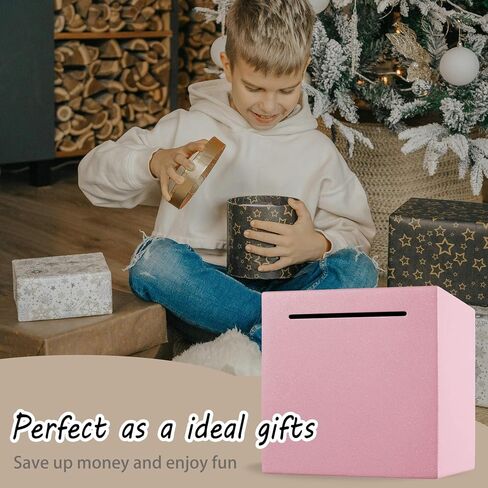 Piggy Bank for Adults/Kids, Must Break to Open Stainless Steel Piggy Bank, Unopenable Metal Money Saving Box (Black, 4.72 Inches) in Saudi Arabia