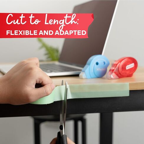 شريط XFasten نانو متعدد الألوان 5 عبوات 200 بوصة شريط قوي مزدوج الجوانب شديد التحمل مزدوج الجوانب شريط تثبيت شريط نانو مجموعة فقاعات للأطفال، شريط لاصق قابل للإزالة ديكور جداري جمالي in Kuwait