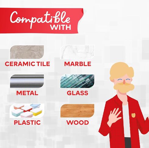 شريط XFasten نانو متعدد الألوان 5 عبوات 200 بوصة شريط قوي مزدوج الجوانب شديد التحمل مزدوج الجوانب شريط تثبيت شريط نانو مجموعة فقاعات للأطفال، شريط لاصق قابل للإزالة ديكور جداري جمالي in Kuwait