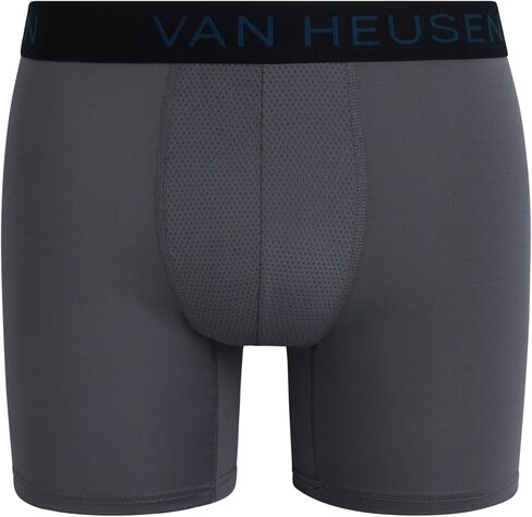 Van Heusen Men's Boxer Briefs - 12 Pack Sport Soft Performance Moisture Wicking Boxers - Breathable Underwear for Men (S-XL) in Saudi Arabia