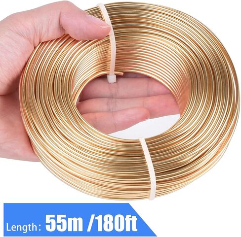 12 Gauge Blue Aluminum Wire Anodized Jewelry Craft Making Beading Floral Colored Aluminum Craft Wire for Jewelry Craft.(Blue/12-Gauge) in Saudi Arabia