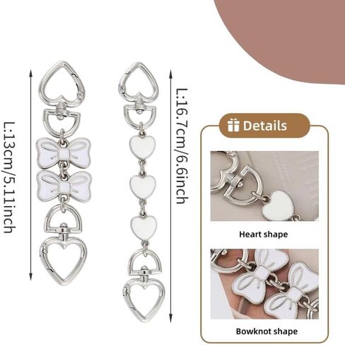 Bag Extender Chain Purse Extender Chain Purse Strap Extender Chain Charms for Crossbody Bag Shoulder Bag Handbags in Saudi Arabia