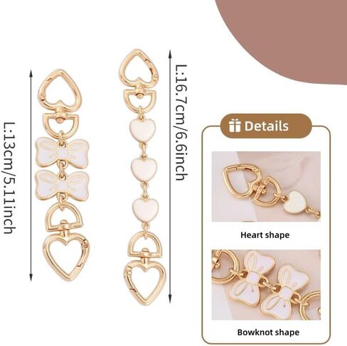 Bag Extender Chain Purse Extender Chain Purse Strap Extender Chain Charms for Crossbody Bag Shoulder Bag Handbags in Saudi Arabia
