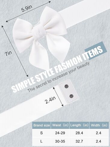Geyoga Women Bow Belt Elastic Waist Belt Bowknot Stretchy Corset Dress Sash Belt 2.4'' Wide in Saudi Arabia