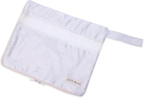 4 Set Silky Travel Packing Organizer, Luggage Organizer Bag with Zipper, Soft and Smooth, Lightweight and Foldable, Mini/Small/Medium/Large Sizes, Fit for Daily and Travel Storage (4 Set, Craie) in Saudi Arabia