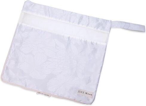 4 Set Silky Travel Packing Organizer, Luggage Organizer Bag with Zipper, Soft and Smooth, Lightweight and Foldable, Mini/Small/Medium/Large Sizes, Fit for Daily and Travel Storage (4 Set, Craie) in Saudi Arabia