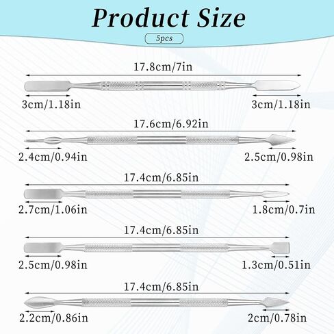 Clay Sculpting Tools, 5 Pcs Stainless Steel Double-Headed Miniature Sculpting Tools Set Polymer Clay Tools Carving Supplies for Pottery, Embossing, Air Dry Clay, Modeling, Shaping, Miniatures Models in Saudi Arabia