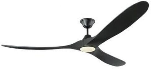 مروحة سقف Monte Carlo 3MAVR60BSD Maverick Modern Energy Star مقاس 60 بوصة مع ضوء LED وجهاز تحكم عن بعد يدوي، 3 شفرات من خشب البلسا، فولاذ مصقول in Kuwait