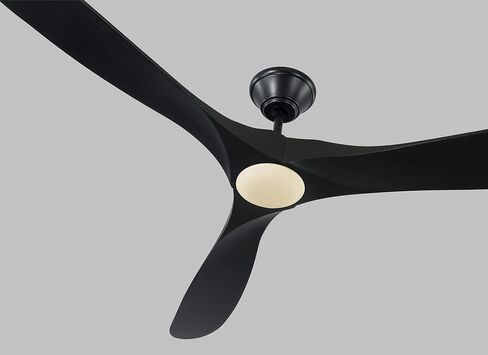 مروحة سقف Monte Carlo 3MAVR60BSD Maverick Modern Energy Star مقاس 60 بوصة مع ضوء LED وجهاز تحكم عن بعد يدوي، 3 شفرات من خشب البلسا، فولاذ مصقول in Kuwait