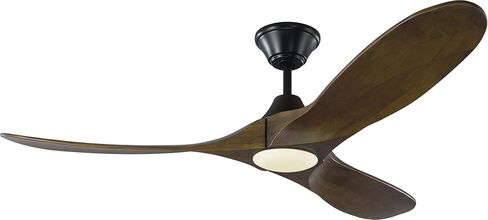 مروحة سقف Monte Carlo 3MAVR60BSD Maverick Modern Energy Star مقاس 60 بوصة مع ضوء LED وجهاز تحكم عن بعد يدوي، 3 شفرات من خشب البلسا، فولاذ مصقول in Saudi Arabia