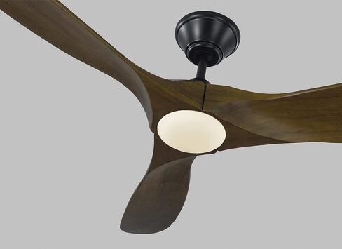 مروحة سقف Monte Carlo 3MAVR60BSD Maverick Modern Energy Star مقاس 60 بوصة مع ضوء LED وجهاز تحكم عن بعد يدوي، 3 شفرات من خشب البلسا، فولاذ مصقول in Saudi Arabia