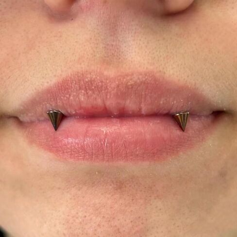 PunkTracker 12Pcs Flat Back Belly Button Ring Belly Rings Surgical Steel Belly Button Piercing Tiger Tooth Lip Rings Monroe Labret Studs Jewelry in Kuwait