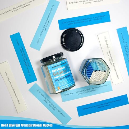 70 Positive Messages in a jar,Don't Give Up Badass Positive quotes,Inspirational,Affirmation Card,Gifts for women/men,Team Friends Colleagues Daughter Son, Employee appreciation,New Job Moving Gift. in Saudi Arabia