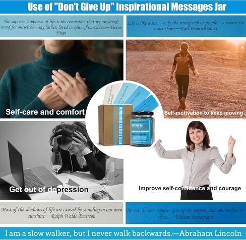 70 Positive Messages in a jar,Don't Give Up Badass Positive quotes,Inspirational,Affirmation Card,Gifts for women/men,Team Friends Colleagues Daughter Son, Employee appreciation,New Job Moving Gift. in Saudi Arabia