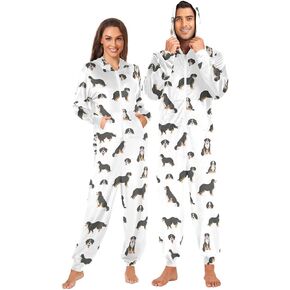 Ollabaky Adult Onesie Pajamas for Men Women Costume One-Piece Sleepwear Jumpsuit