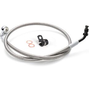 TIGERSGATE 12" Ape Hanger Handlebar Front Brake Line Stainless Steel Braided Extended Brake Line for 2018-2022 Harley Softail with ABS Models