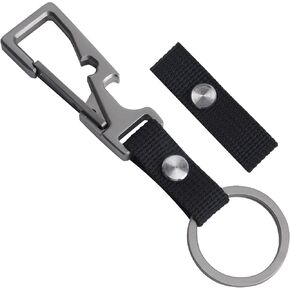 Keychain,Carabiner Key Ring Clip,Bottle Opener Key Chain Hooks,Car Key Clip with 2 Straps Lengths for Men Women