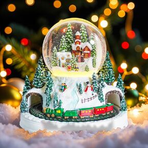 Christmas Snow Globes, Snow globes Christmas with Music, Snow Globes for Kids Girls and Boys, Santa and snow house Snow Globe with Multi Color Changing LED Lights Christmas Birthday Gift Decor（Golden） in Kuwait