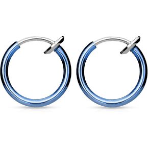 Mini Clip On Spring Hoop Earrings for Non-Pierced Ears in Kuwait