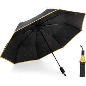 Kobold Travel Compact Rain Parasol Ballet Umbrella with Teflon Coating and 360 Degree Rotating (Pink)