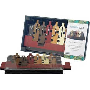 Project Genius Waiter's Tray, Multicolor- Brain Teaser, Puzzle, Puzzle Game, 3D Wooden Puzzle for Adults, Smart Gift, Deluxe Wooden Puzzle, Ball Bearing Maze,