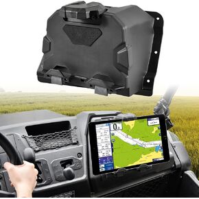 SAUTVS Tablet Phone Holder for Honda Pioneer 700 2P 4P 2014-2024, Electronic Device Holder GPS Tablet Phone Mount with Storage Box for Honda Pioneer 700-2 700-4 2014-2024 Accessories