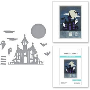 SPELLBINDERS PAPERCRAFTS, INC Spellbinders Etched Dies-Haunted House-Boo Dance Party, Metal
