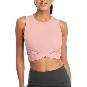 Shed Women's Yoga Crop Tops: Stylish & Supportive Fitness Shirts for Dance, Gym, Yoga. Tank Shirts for Active Women